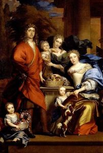 Bildnis Einer Vornehmen Familie Auf Einer Schlossterrasse Bildnis Einer Vornehmen Familie Auf Einer Schlossterrasse