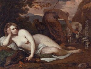 Diana The Huntress In A Landscape