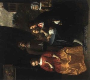 Vornehme Gesellschaft by Barend Graat