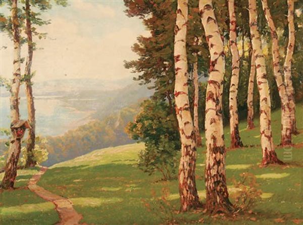Spring Landscape With Birches - view 1