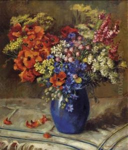 Sommerblumen In Vase by Peter Grabwinkler