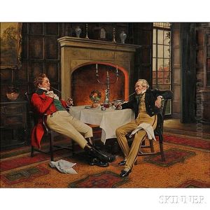 After Dinner, Port And Pipes by Alfred Lyndon Grace