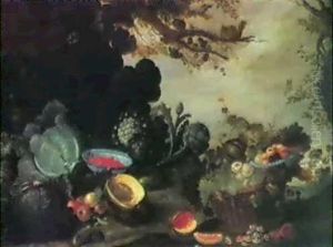 Fruchte- Und Gemusestilleben by Gommaert Van Der Gracht