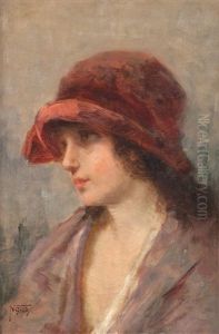 Fanciulla Con Il Cappello Bordeaux Fanciulla Con Il Cappello Bordeaux