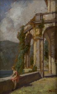 Giovane Donna In Riva Al Lago
