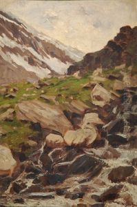 Alpe Veglia, Ghiacciaio Del Monte Leone by Napoleone (Luigi) Grady