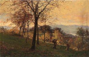 Bei Ticino, Landschaft Mit Figurlicher Staffage