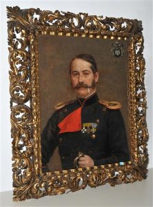 Portrait Eines Mannes In Uniform by Gustave Graef
