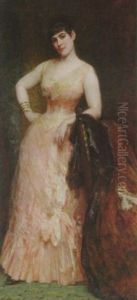 Portratt Av Ida Adam by Gustave Graef