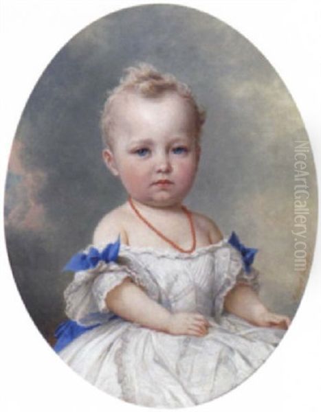 Portrait Eines Kleinen Madchens Aus Der Familie Der Fursten Von Hohenzollern - view 1