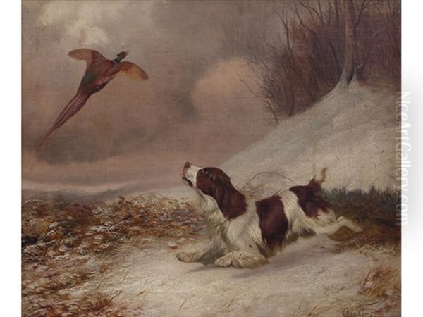 Spaniel And Pheasant (+ Another Of A Spaniel And Rabbit; Pair) - view 1