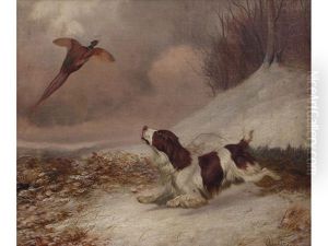 Spaniel And Pheasant (+ Another Of A Spaniel And Rabbit; Pair) by Colin Graeme