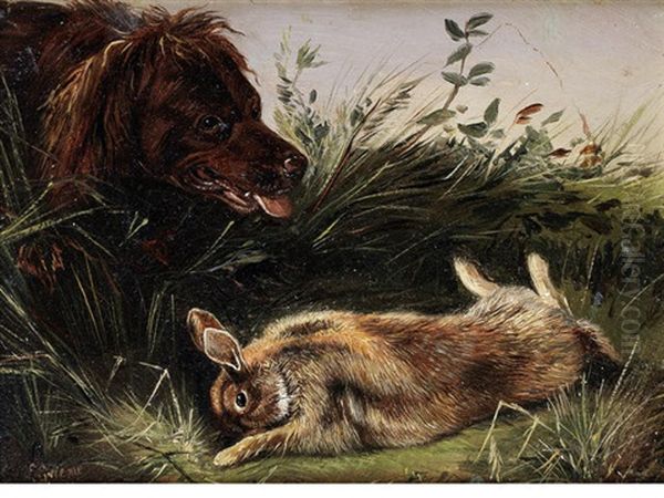 A Spaniel With Game, Two Setters (pair) - view 1