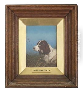 A Spaniel In A Landscape (+ A Spaniel On The Scent; Pair) by Colin Graeme