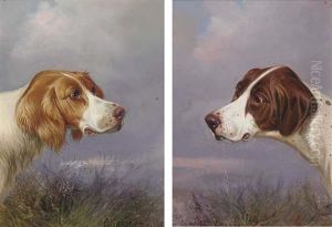 A Pointer On The Scent (+ A Pointer In A Landscape; Pair) by Colin Graeme