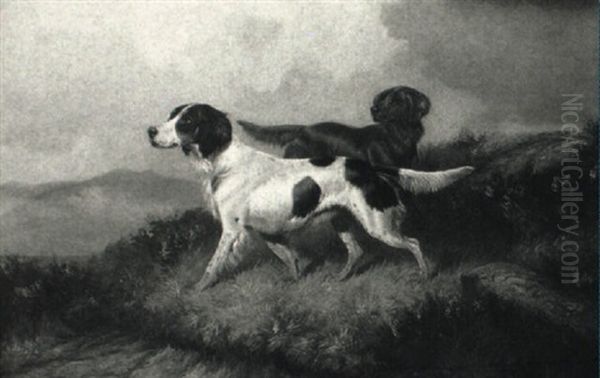 Setters In A Landscape - view 1