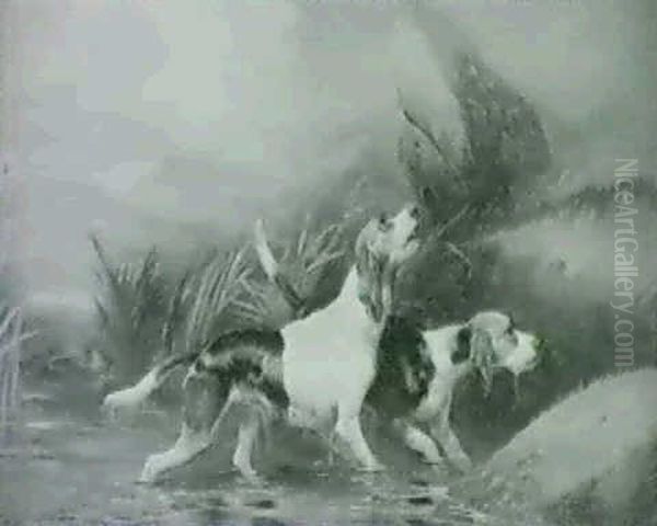 Retrievers In A Highland Loch - view 1