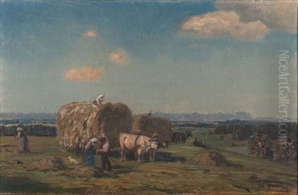 Heuernte Oberhalb Des Murnauer Mooses - view 1