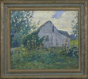 Cabin And Flower Garden by Carl Graf