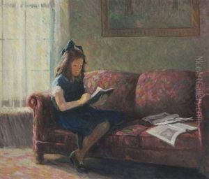 Girl Reading by Carl Graf