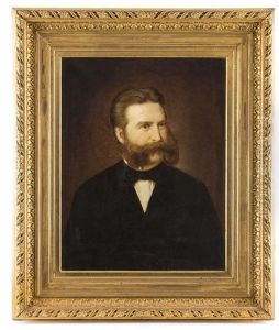 2 Portrats Eines Ehepaares: A) "franz Thill