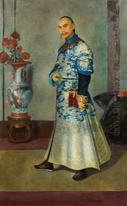 Portrait Of The Envoy Yang-tscheng by Ludwig Ferdinand Graf