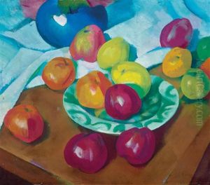 Still Life With Apples by Ludwig Ferdinand Graf
