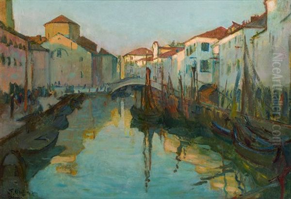 Chioggia, Abend Am Kanal - view 1