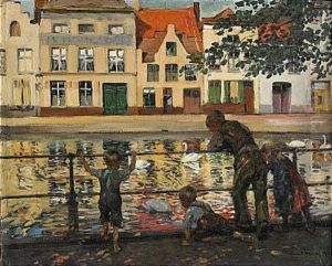 Metande Gossar - Brugge by Paul Graf