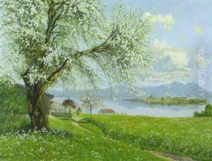 Chiemsee-landschaft Zur Zeit Der Baumblute Chiemsee-landschaft Zur Zeit Der Baumblute