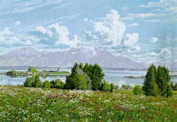 Der Chiemsee Mit Der Fraueninsel - view 1