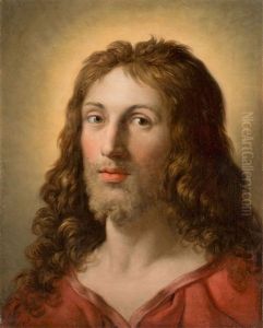 Head Of Christ - After The Painting By Annibale Caracci (before 1560-1609) From The Dresdner Galerie