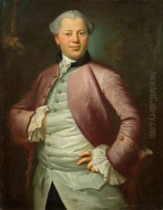 Portrait Of The Writer Gustav Adolph Von Amman (1743-1772)