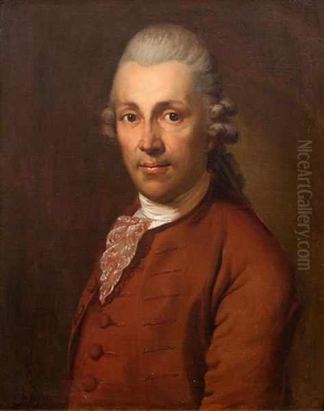 Portrait Of Christian Garve (1742-1798), At About The Age Of 30 by Anton Graff