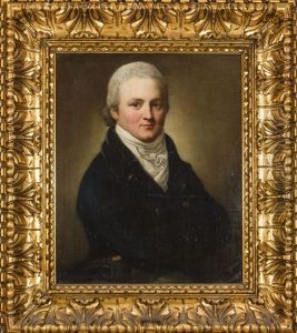 Portret Heinricha Ludwiga Hrabiego Zu Lynar by Anton Graff