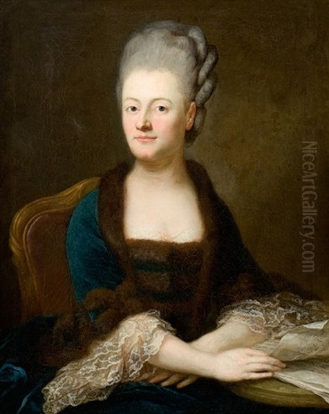 Portrat Der Christiane Sophie Freifrau Von Berlepsch, Geb. Grafin Hennicke - view 1