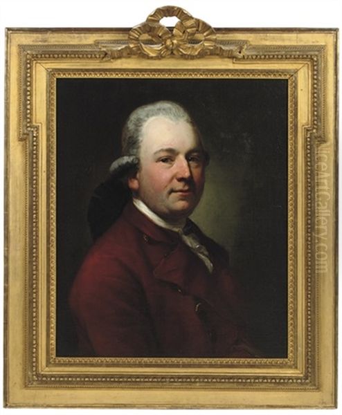 Portrait Of A Gentleman, In A Red Coat And A White Jabot - view 1