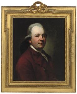 Portrait Of A Gentleman, In A Red Coat And A White Jabot