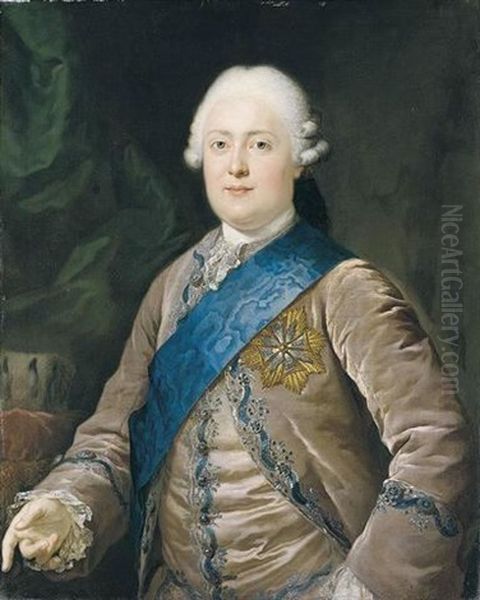 Portrait Of Friedrich August I, Elector And Later King Of Saxony, Wearing A Mauve Jacket And Waistcoat And The Badge Of The Order Of The White Eagle - view 1