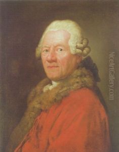 Portrat Des Komponisten Christoph Willibald Gluck by Anton Graff