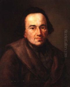 Portrait Of Moses Mendelssohn, Bust Length, Wearing A Brown Coa