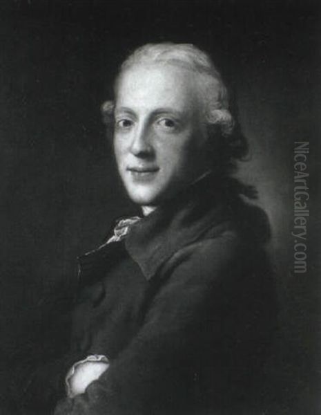 Portrait Of A Gentleman, Half-length In A Brown Coat - view 1
