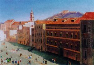 Italienische Stadtvedute by Karl Adolf Von Graffenried
