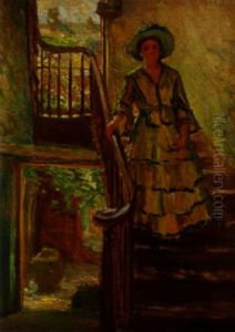 Woman Descending A Stairway, New Orleans