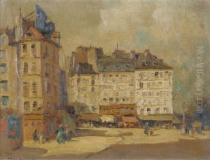 Continental Marketplace With Figures by George Graham
