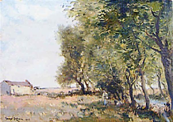 Figure In A Country Landscape - view 1