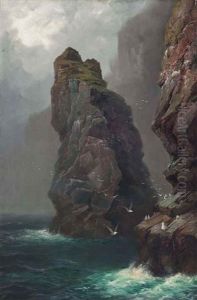 Steeple Rock, Kynance Cove, Cornwall by Peter Graham