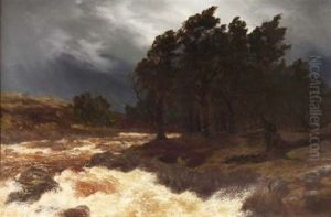 River In Torrent by Peter Graham