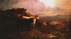 Buffel Aud Der Weide by Peter Graham