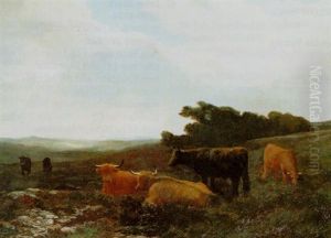 Cattle In The Highlands by Peter Graham